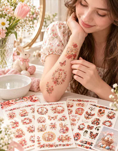 Τα αυτοκόλλητα τατουάζ CreateFun Floral Butterfly είναι πλέον διαθέσιμα στο διαδίκτυο